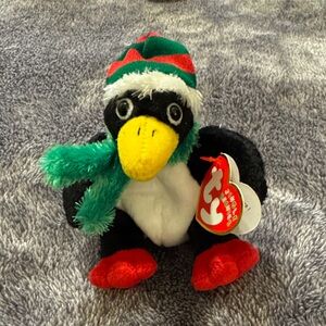 Ty Jingle Beanie penguin “Toboggan”- plush ornament NEW